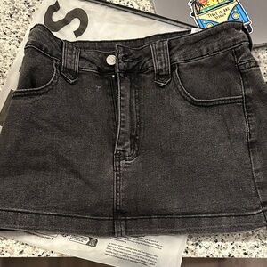 SHEIN Charcoal Mini Skirt